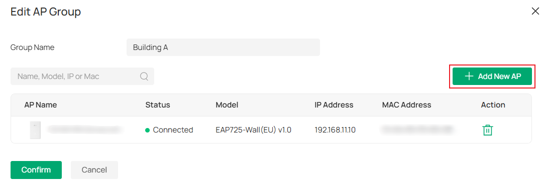 Add a new AP to the existing AP group