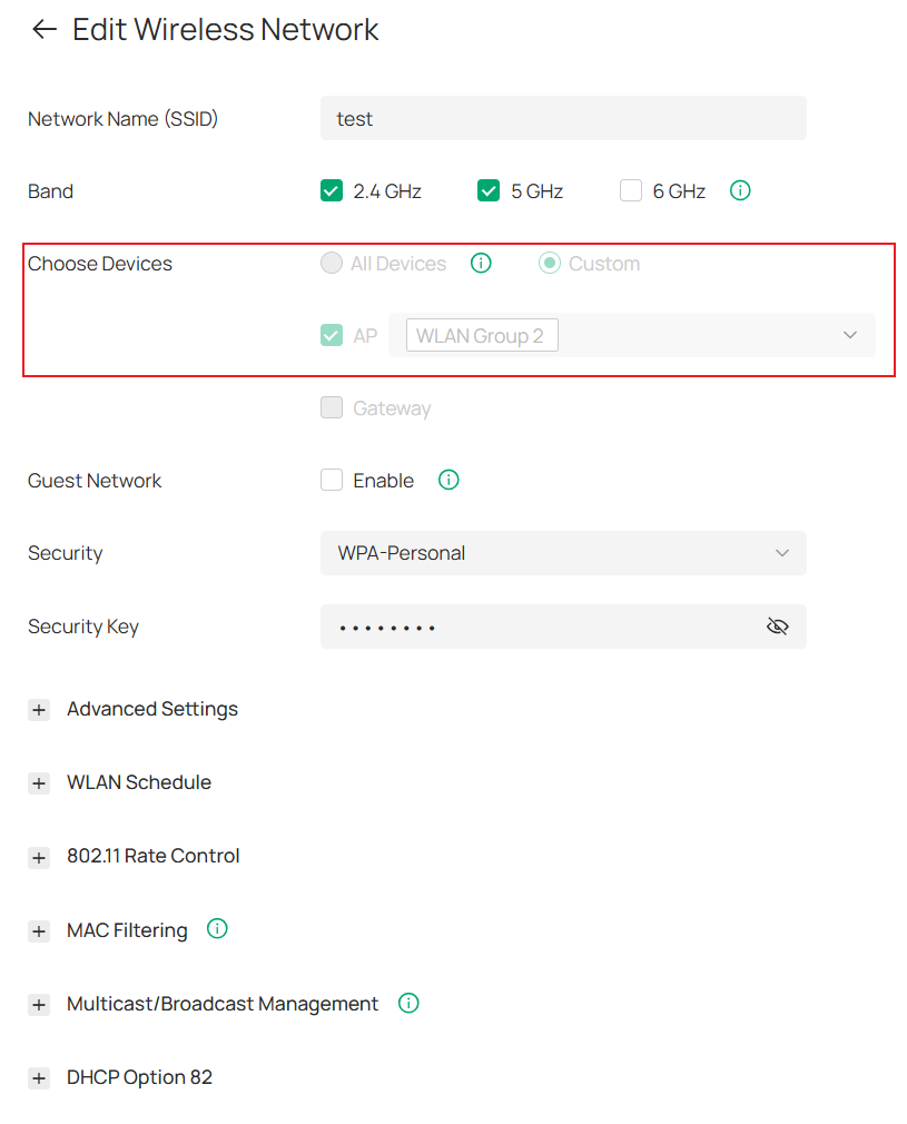 The AP Groups associated with this SSID cannot be modified