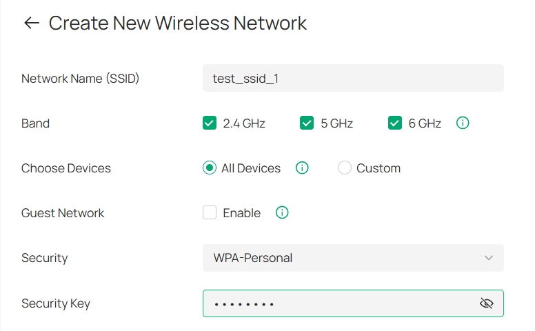 the position of "Choose Device" function in the "Add SSID" interface