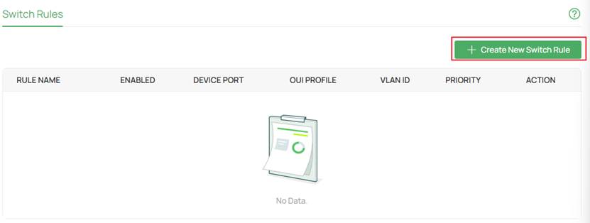 Click on Create New Switch Rule