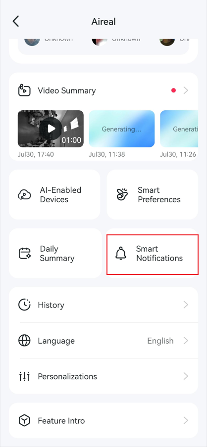 Tap Smart Notifications.