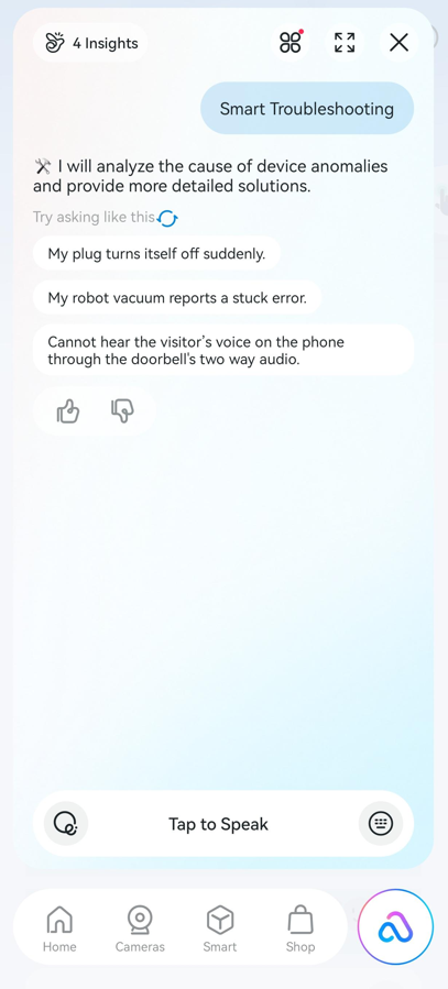 Select one of the assistants and view pre-suggested prompts.
