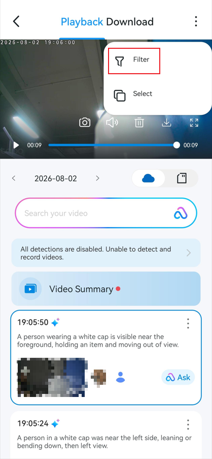Tap three dots in the top right corner, then click Filter.