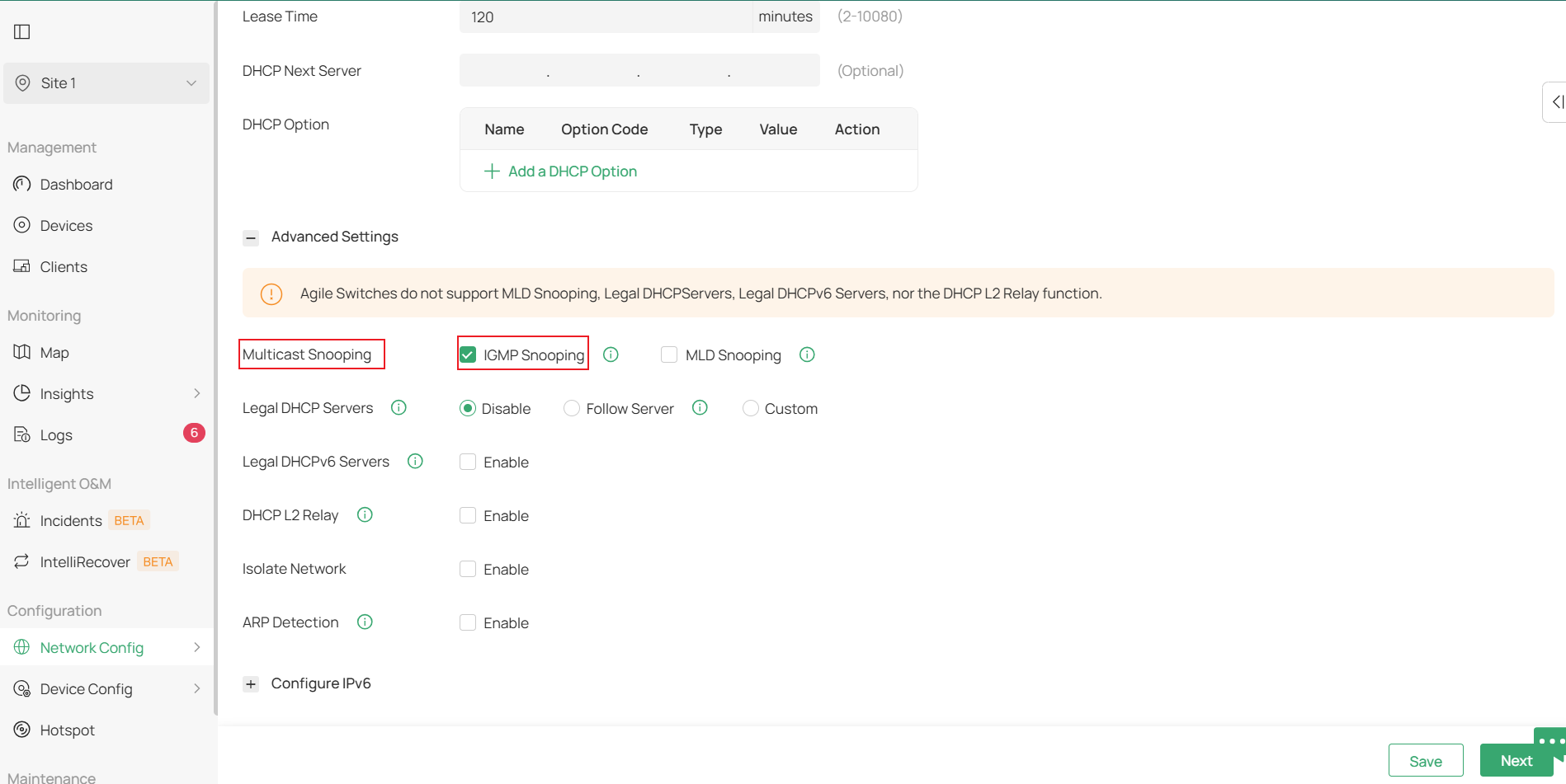 IGMP Snooping is enabled for VLAN90