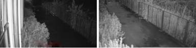 Comparison of images before and after camera angle adjustment, with the optimized image on the right.