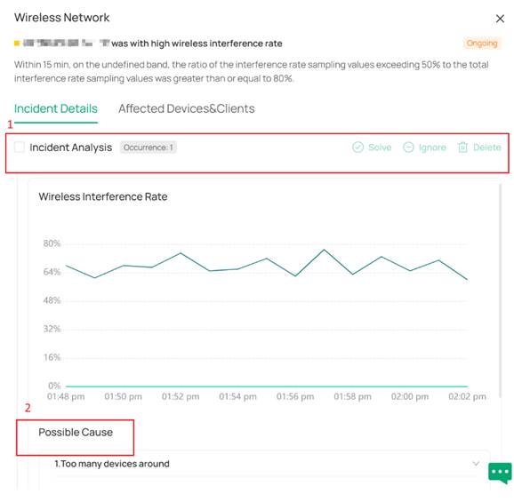 show the incident details page