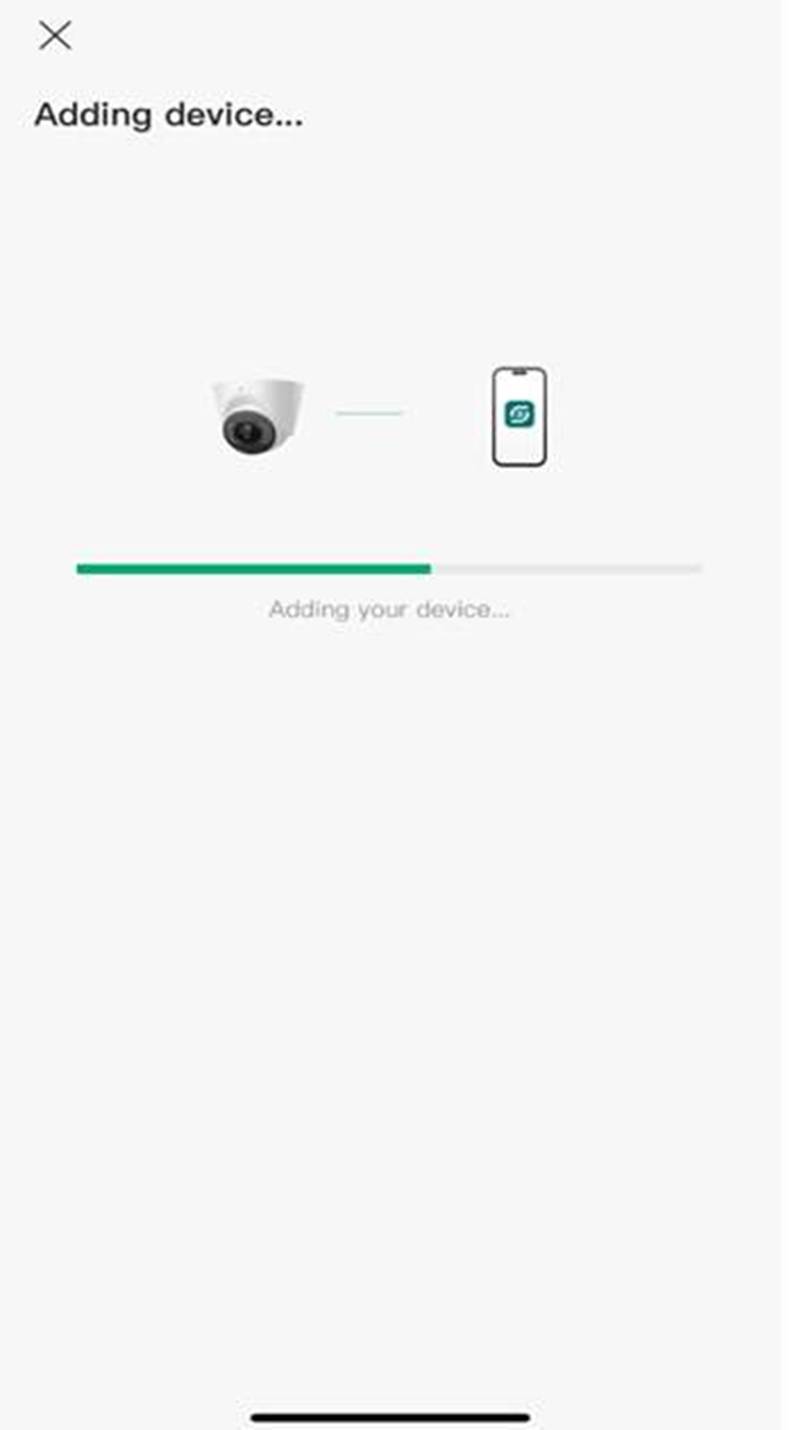 Add device loading page on Omada Guard app.