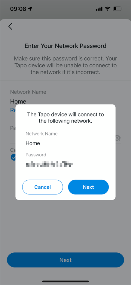 Verify the Wi-Fi name and password.