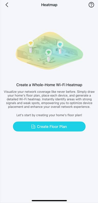 The start page displayed the first time you access the heatmap feature.