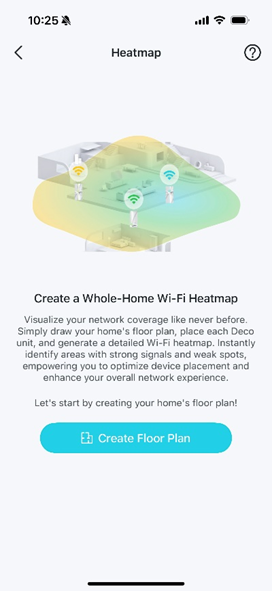 The start page displayed the first time you access the heatmap feature.