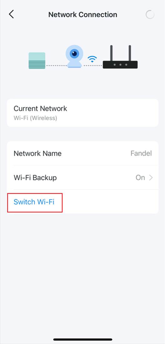 Auf WLAN wechseln tippen.