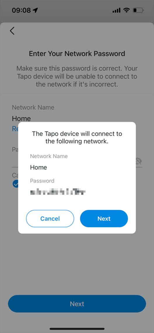 WLAN-Name und Passwort prüfen.