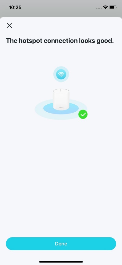 Display the current Hotspot connection status.