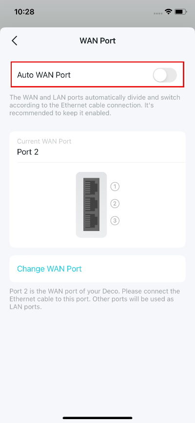 Locate the Auto WAN Port feature on the page.