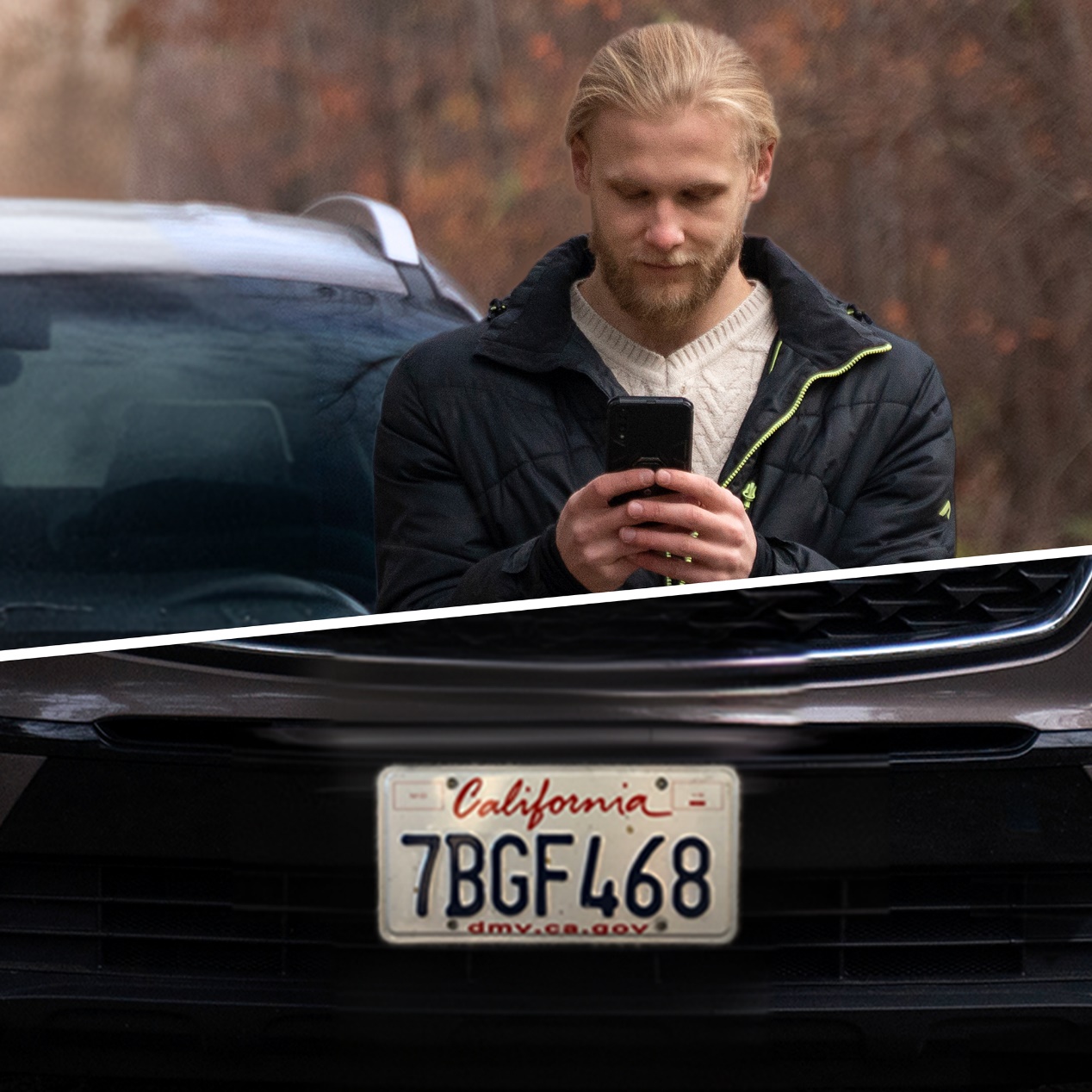 Camera view at the Identification level, where a person's identity or a vehicle's license plate can be clearly identified