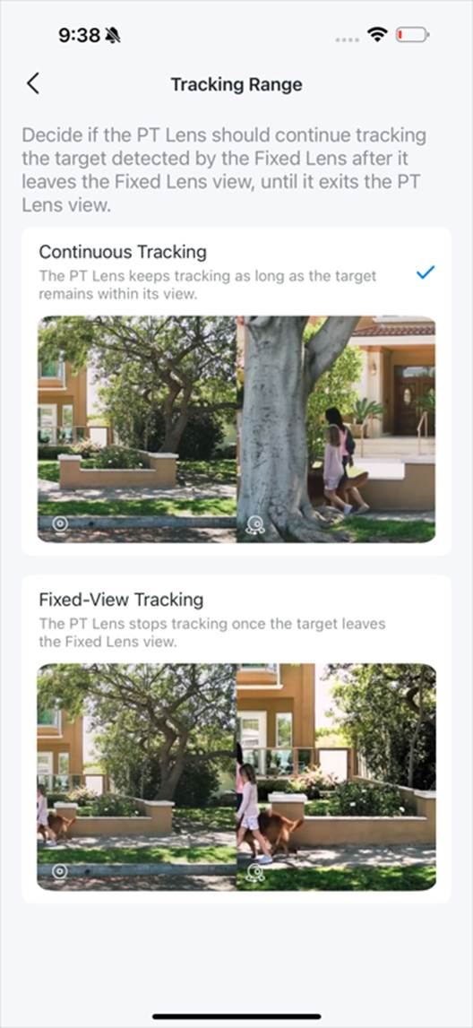 ALT-Text: Seite „Tracking-Bereich“.