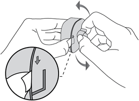 Open the cover of the motion sensor.