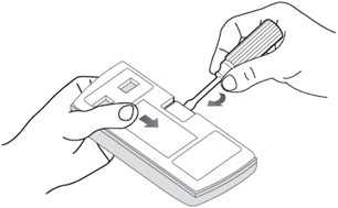 Unscrew the cover of the door sensor.