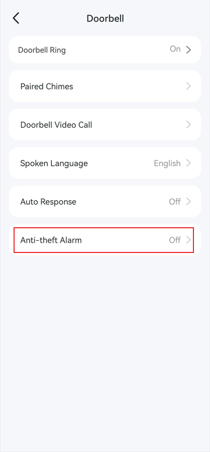 Tap Anti-theft Alarm.