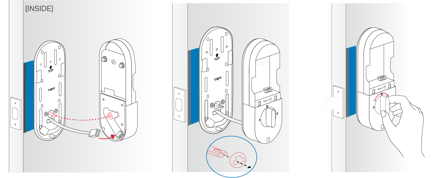 Install the interior assembly.