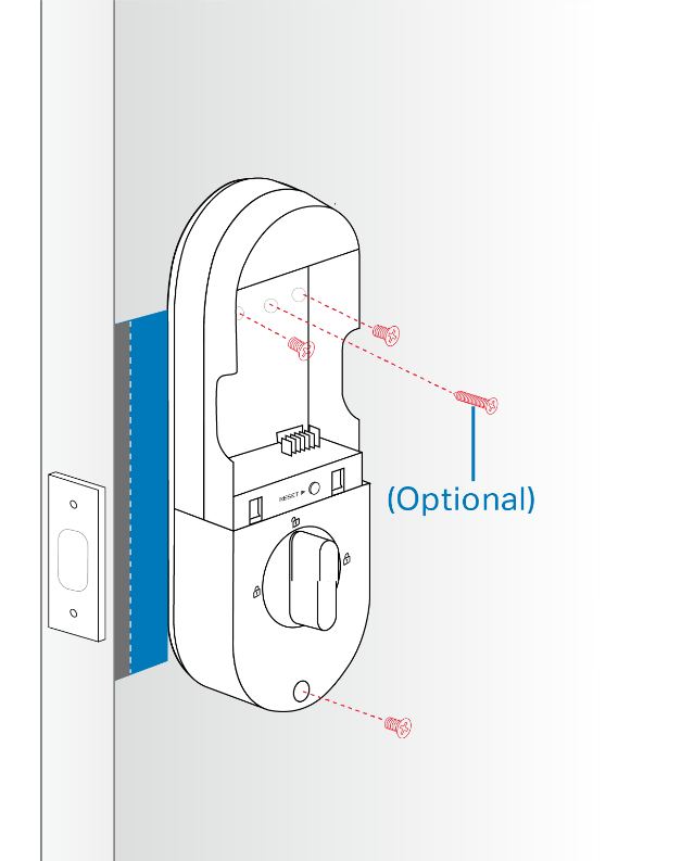 Secure the interior assembly with screws.