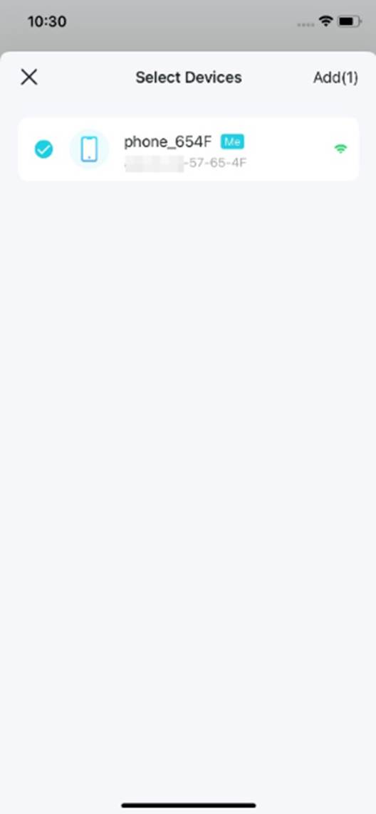 ALT-Text: Anzeige der Geräteoptionen.