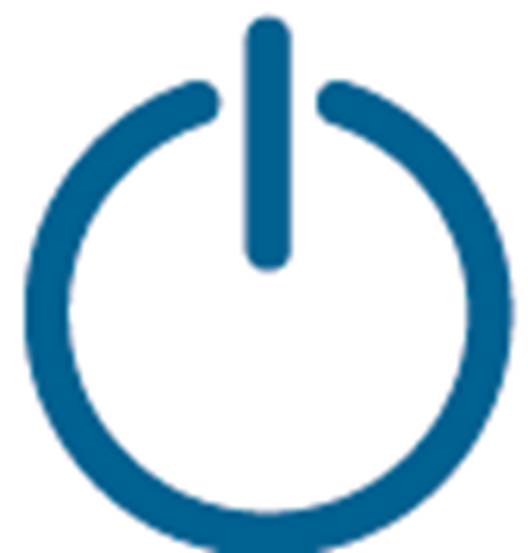 ALT-Text: Ein/Aus-Symbol.