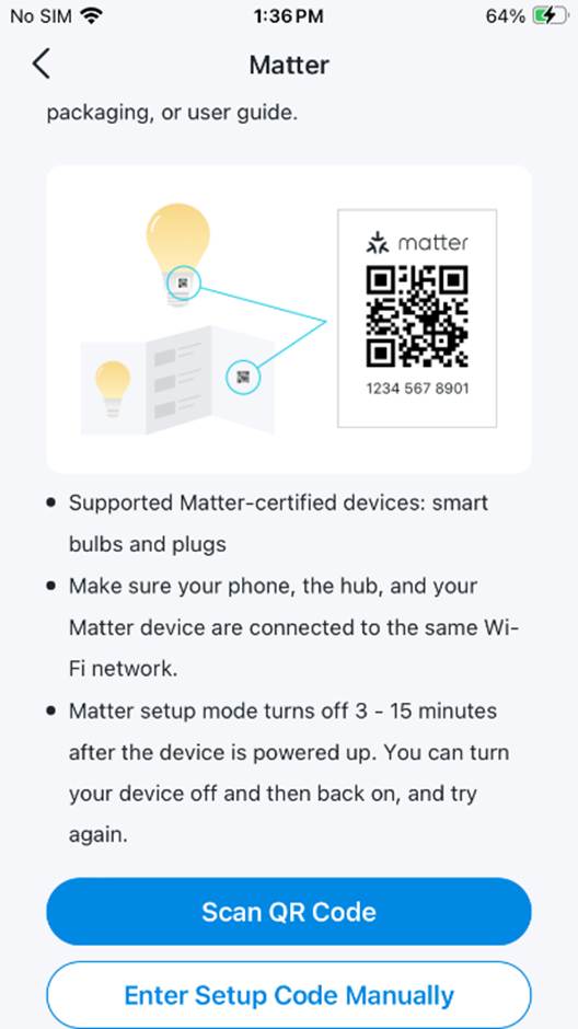 ALT-Text: Tippen Sie auf QR-Code scannen oder Einrichtungscode manuell eingeben.