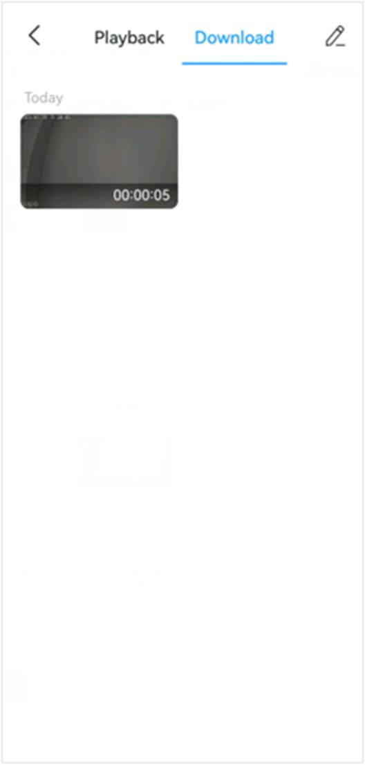 ALT-Text: Bildschirm Playback/Download.