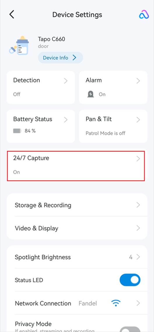 ALT-Text: Wählen Sie 24/7 Capture.