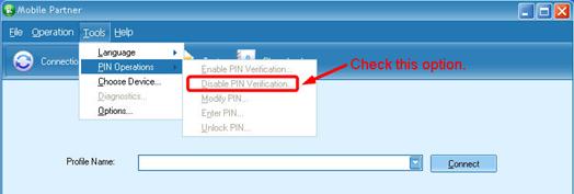ALT-Text: Klicken Sie auf „PIN-Überprüfung deaktivieren“.