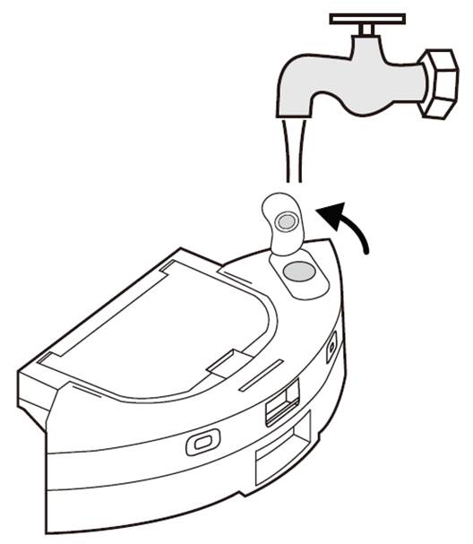 ALT-Text: Gummistopfen am Wassertank des Tapo RV10 Plus/RV20 Mop Plus.