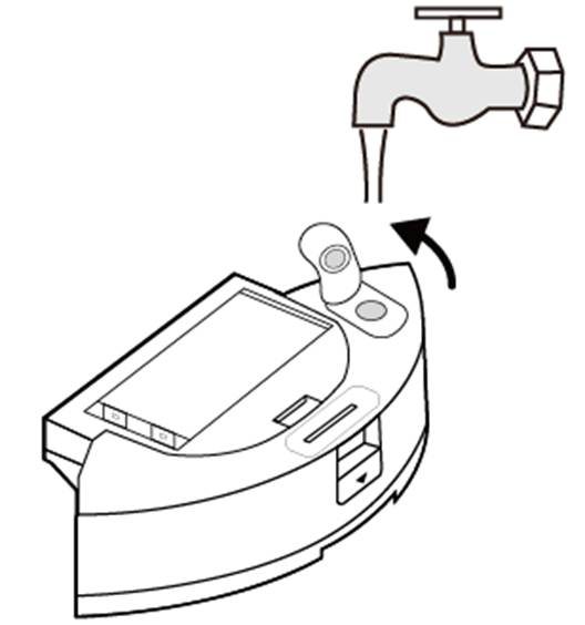 ALT-Text: Gummistopfen am Tank des Tapo RV10/RV20 Mop.