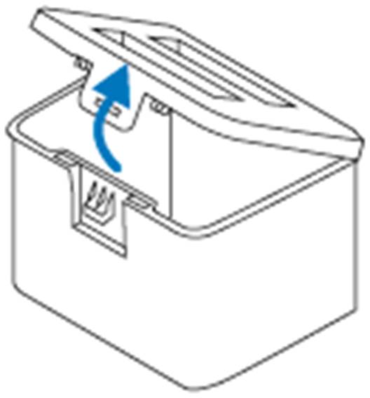 ALT-Text: Frischwassertank des Tapo RV50 Pro Omni.
