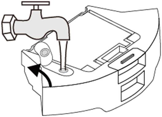 ALT-Text: Gummistopfen am Tank des Tapo RV30 Max Plus/RV30 Max.