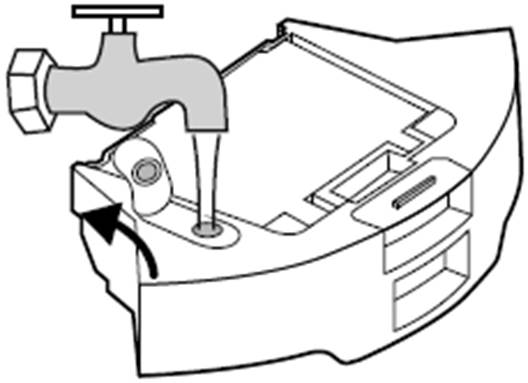 ALT-Text: Gummistopfen am Wassertank des Tapo RV20 Max Plus/RV20 Max.
