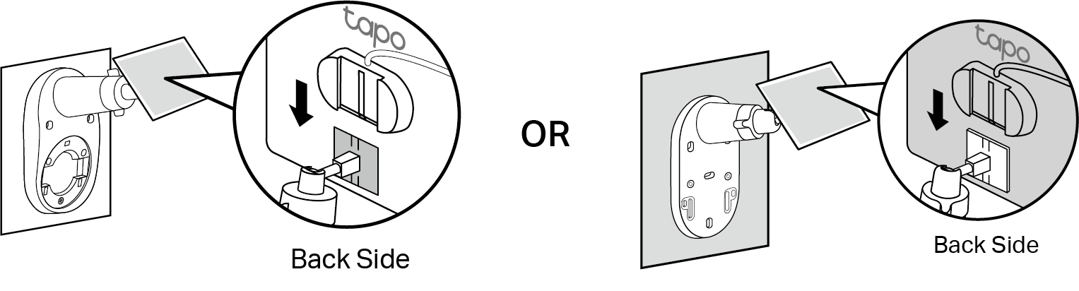 An illustration shows sliding the solar panel onto the mounted bracket. A close-up view highlights the back side of the panel, indicating how to align and slide it onto the bracket.