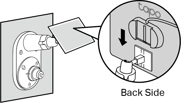 An illustration shows how to slide the solar panel onto the mounted bracket. A close-up view highlights the back side of the panel, indicating how to align and slide it onto the bracket.