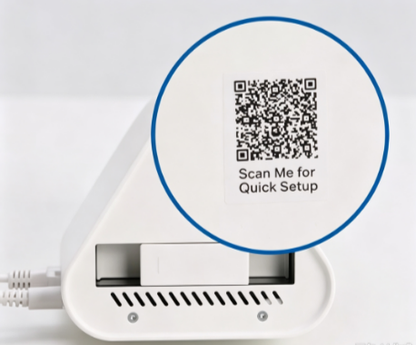 Tapo H500 CentralHub QR code location