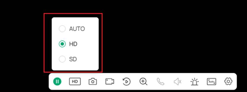 Fusion Pro Video page showing available video quality options including AUTO, HD, and SD