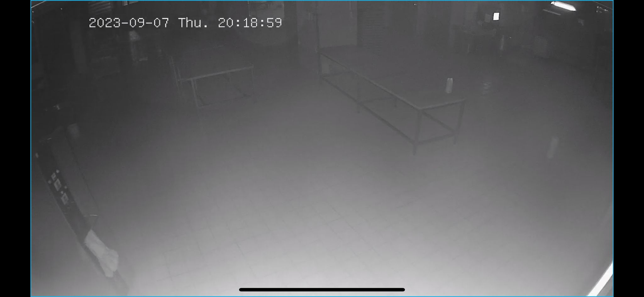 VIGI camera image showing a hazy or foggy appearance in Night Vision mode