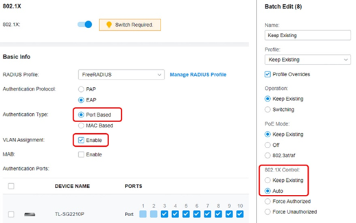 dynamic vlan assignment microsoft nps radius server port