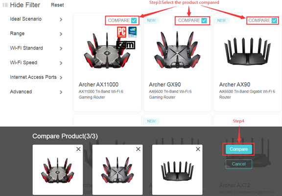 TP-Link Omada Comparison Charts — McCann Tech