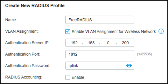 radius vlan assignment unifi