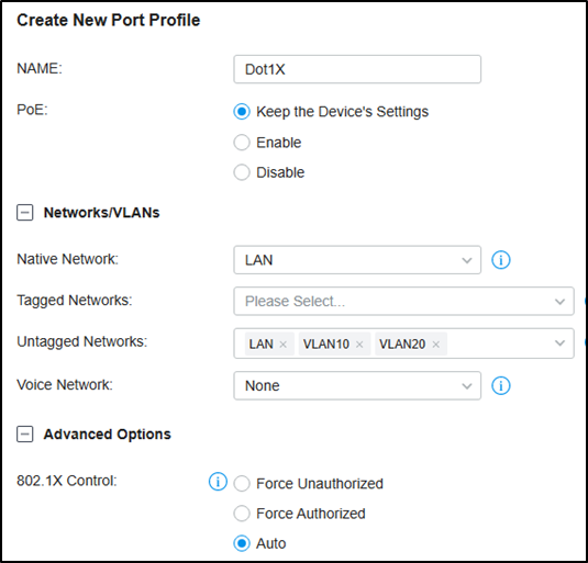 network policy server dynamic vlan assignment