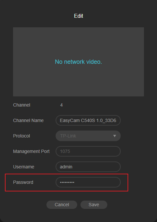 Alt-text: Click ‘Edit’ to input the correct IPC’s password.