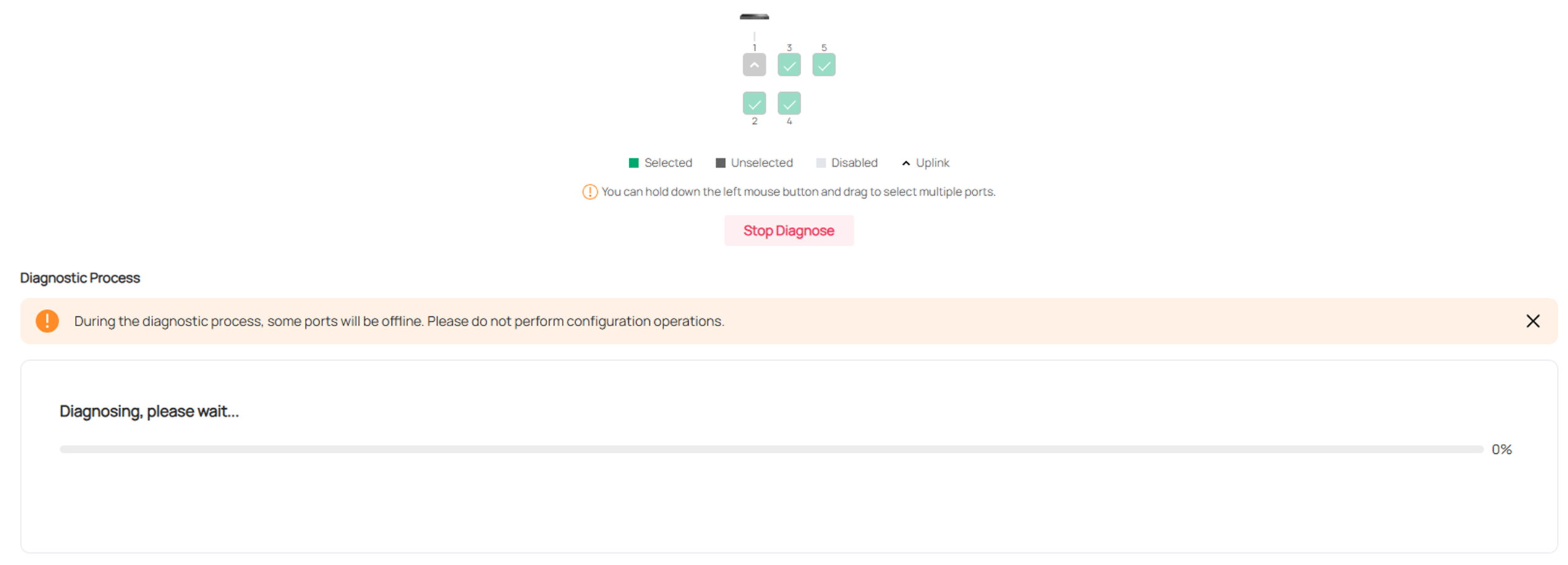 Alt text: Display the diagnosis as a progress bar with a percentage.