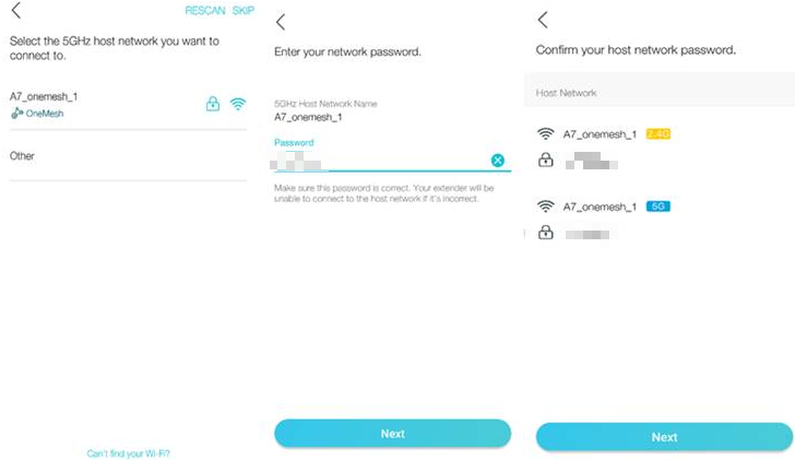 Select 5G host network and confirm.