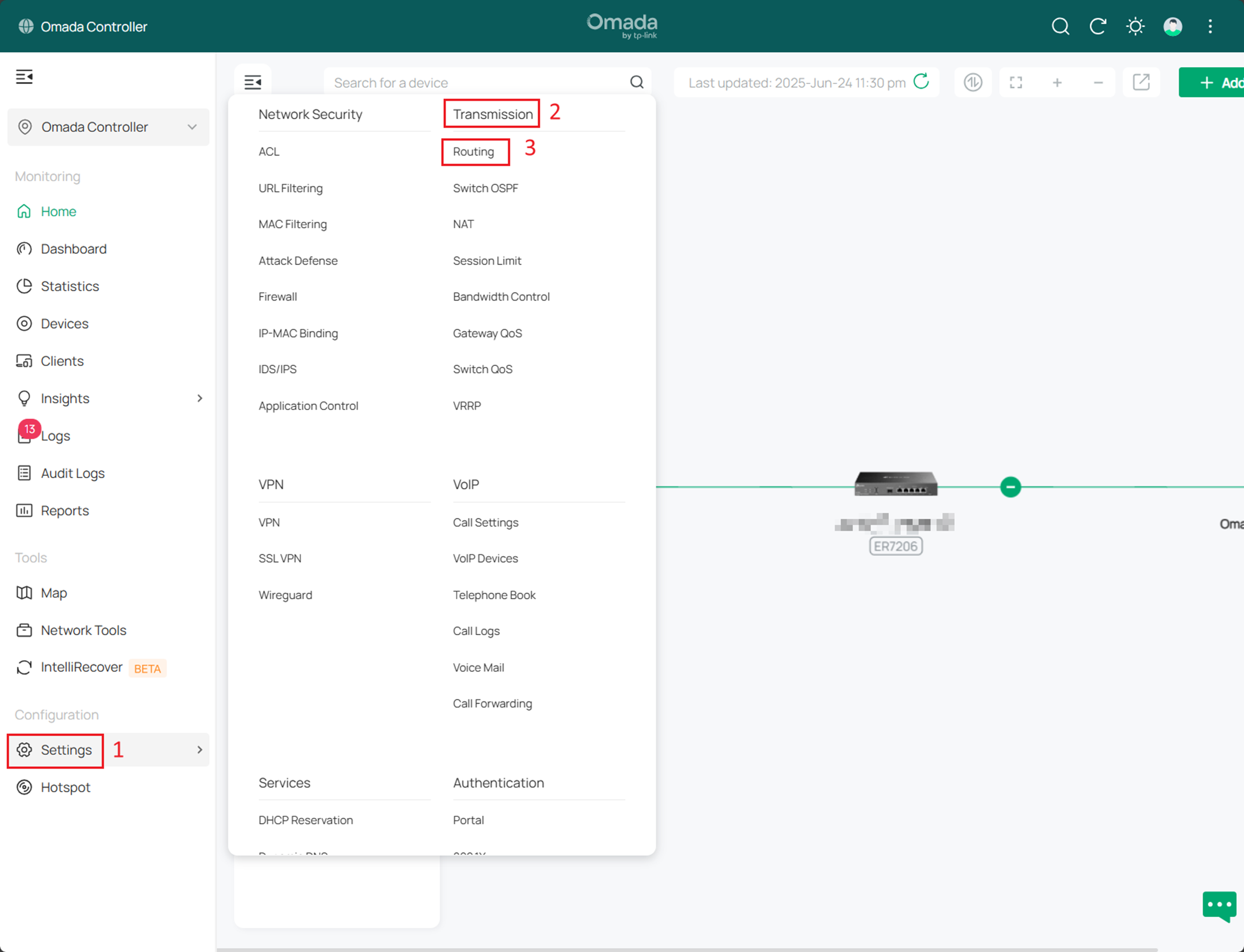 alt text: path to configure policy routing