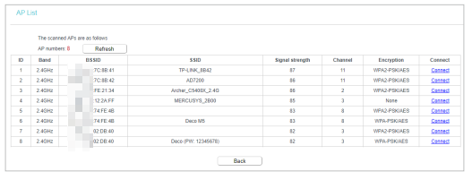 Choose a public Wi-Fi to connect to.
